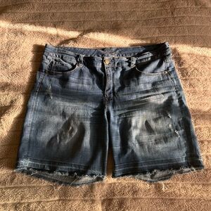 Seven7 Women's Blue Denim Shorts